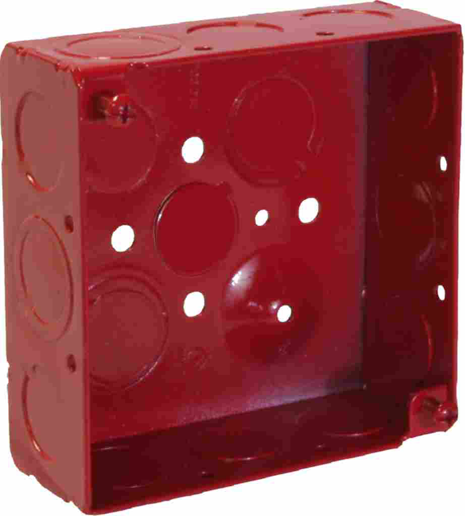 1-1/2" DEEP, 4" SQUARE FIRE ALARM BOX WELDED WITH MKO