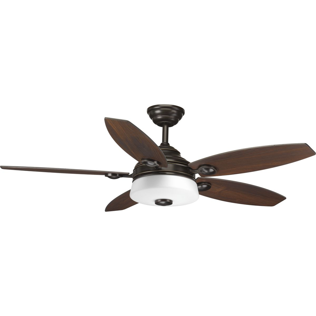 54" 5 Blade Fan w/ LED Light in Antique Bronze