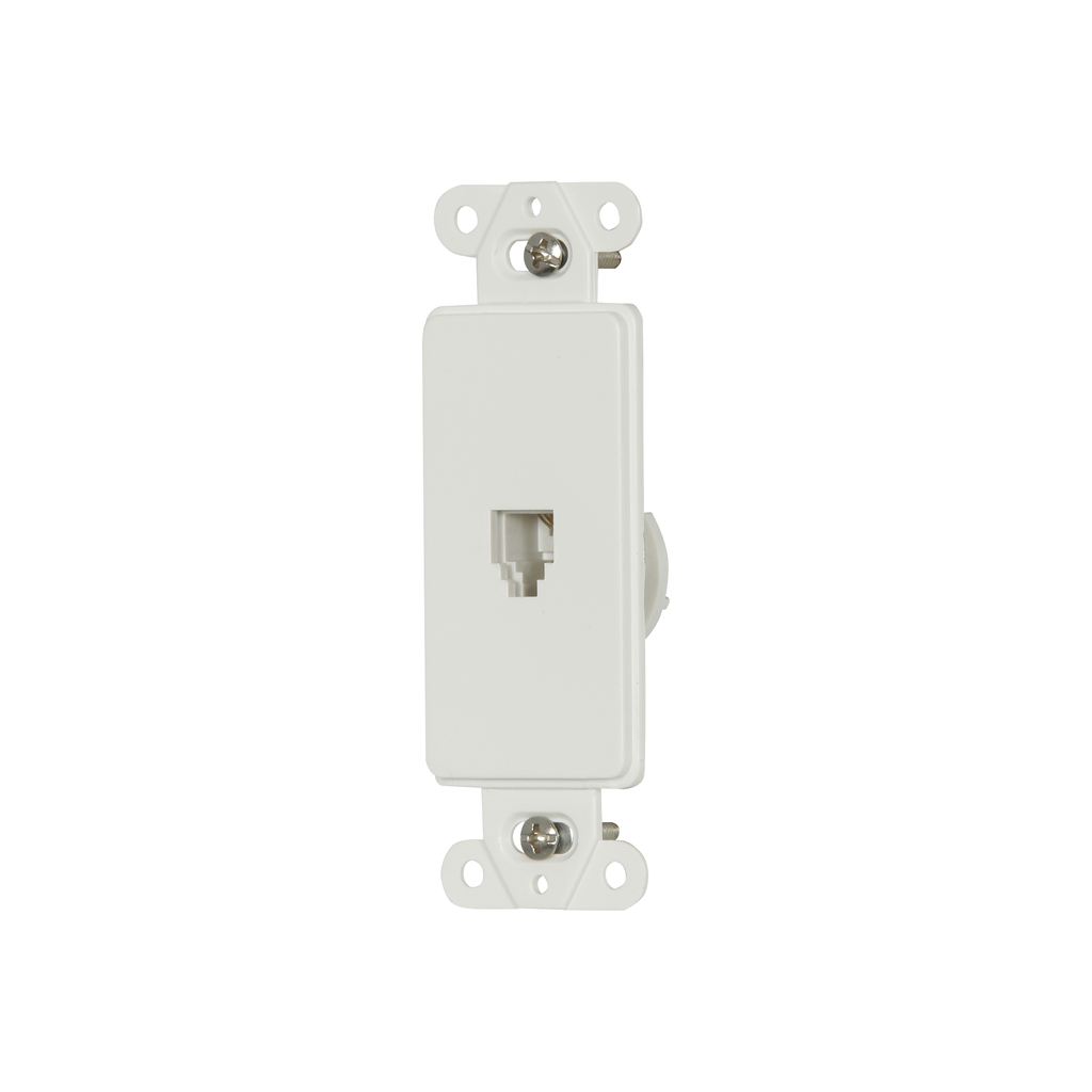 4-Conductor Telephone Jack Decorator Insert