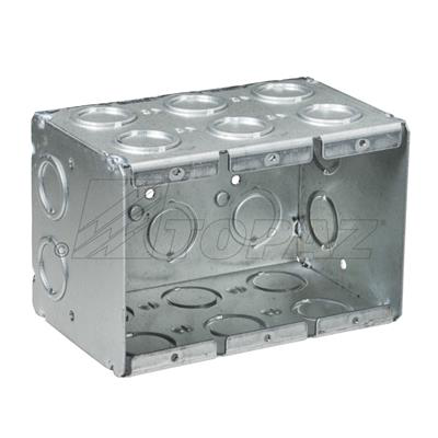 3-1/2" Deep, 3 Gang Masonry Boxes