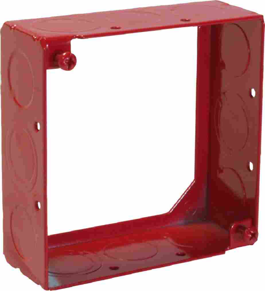 1-1/2" DEEP, 4" SQUARE FIRE ALARM EXTENSION RING WELDED WITH MKO