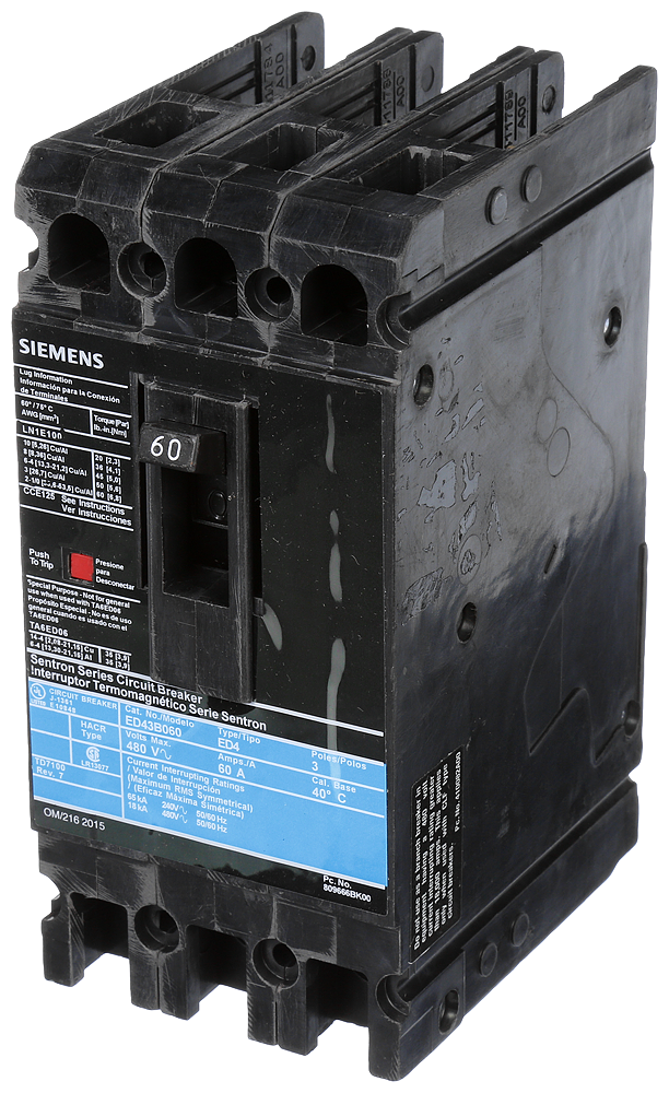 BRKR ED4 3P 480V 60A