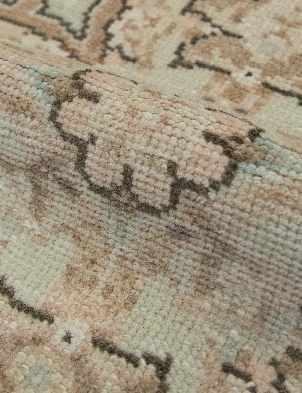 Vintage Turkish Hand-Knotted Wool Rug No. 588, 6'7" x 9'4"