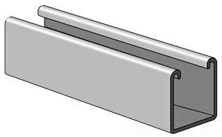 ALLIED TUBE AND CONDUIT PS-210-10-HG PS 210 1 5/8 IN. X 1 5/8 IN. X 14 GA. CHANNEL