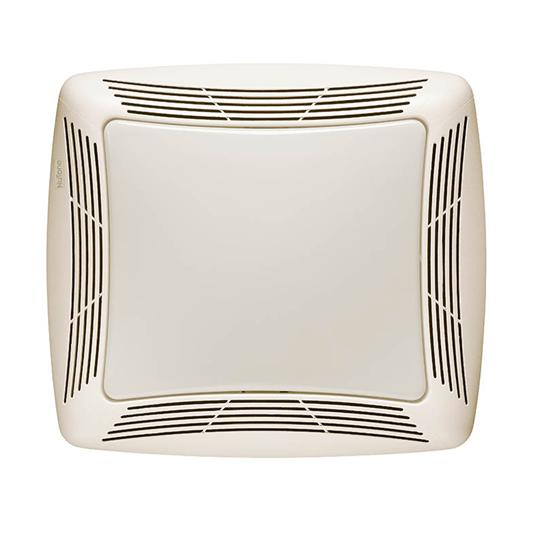 70 CFM Fan/Light with Transparent Polymeric Lens and Resin Grille; 100-watt Incandescent Lighting