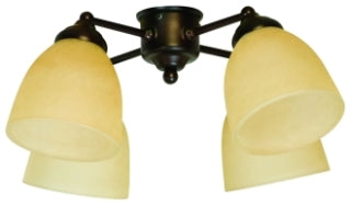 4 Light Fitter and Glass, LED - LK400-OB-LED