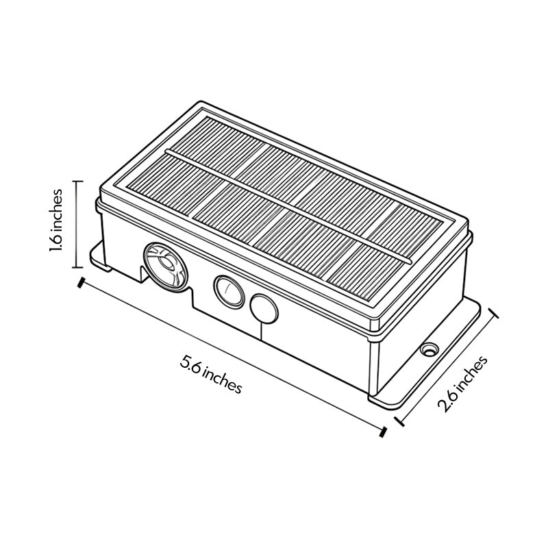 【2 PCS】Outdoor Deck Solar Lights LED In-Ground Landscape Light