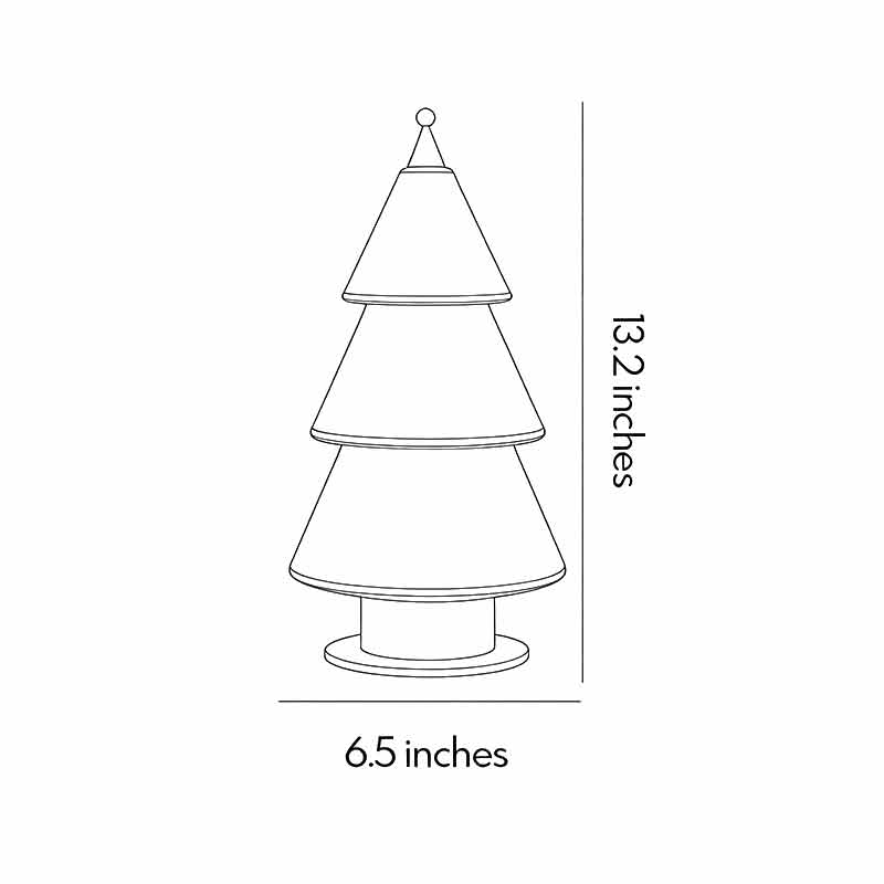 White Contemporary Table Lamp Cedar Christmas Tree Table Lamp