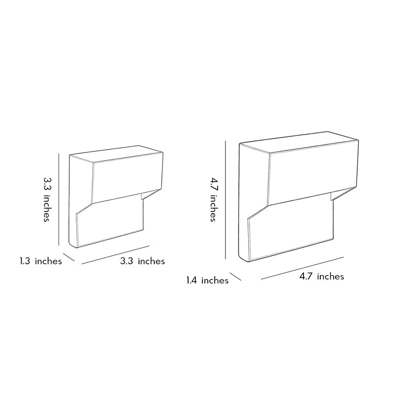 【4 PCS】LED Lights for Steps Waterproof Wall Corner Light