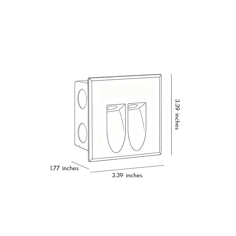 【2 PCS】step LED Light Recessed LED Motion Sensor Light
