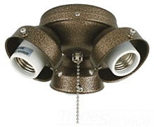 3-LIGHT TURTLE FITTER: ANTIQUE BRASS