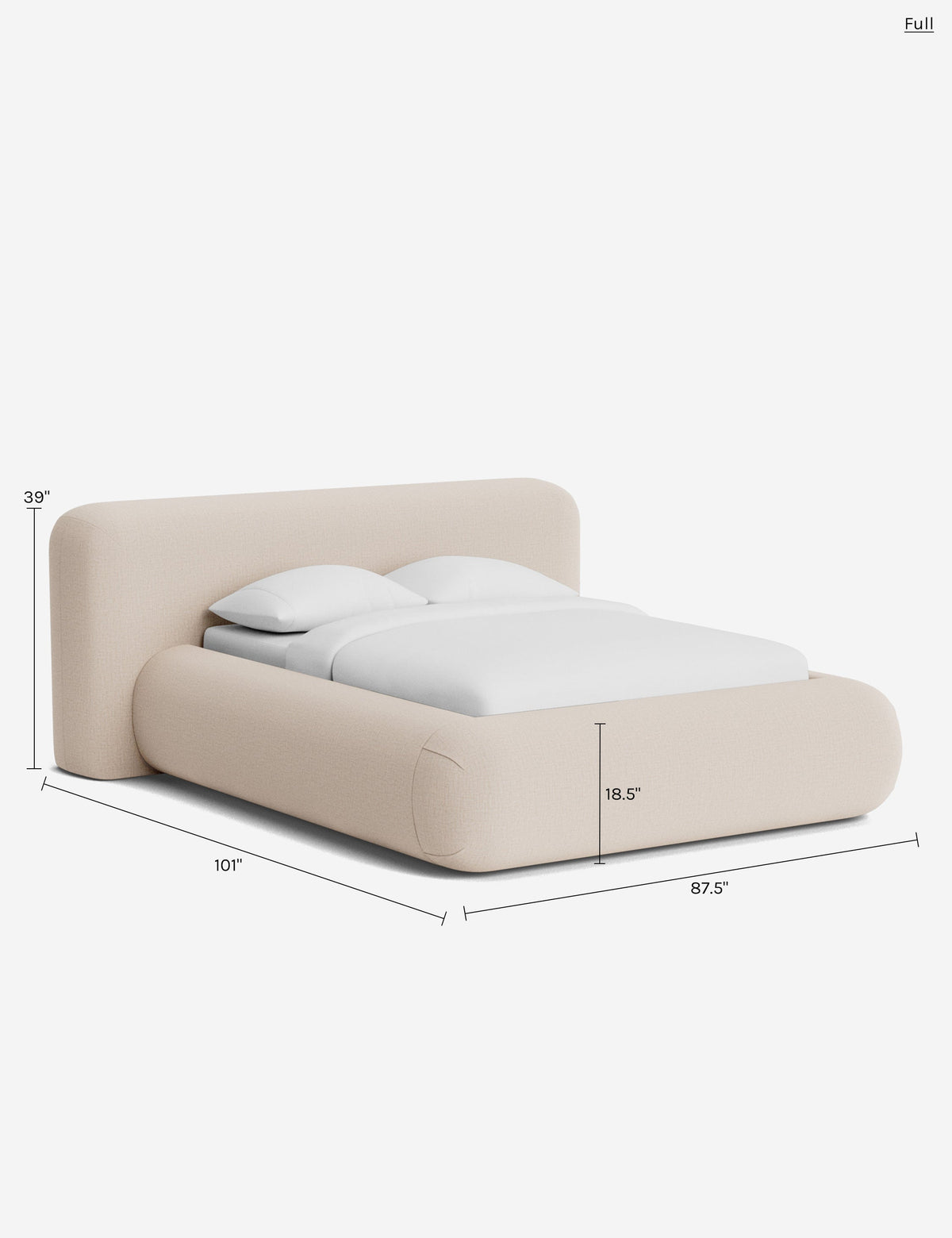 Penley Rounded Platform Bed
