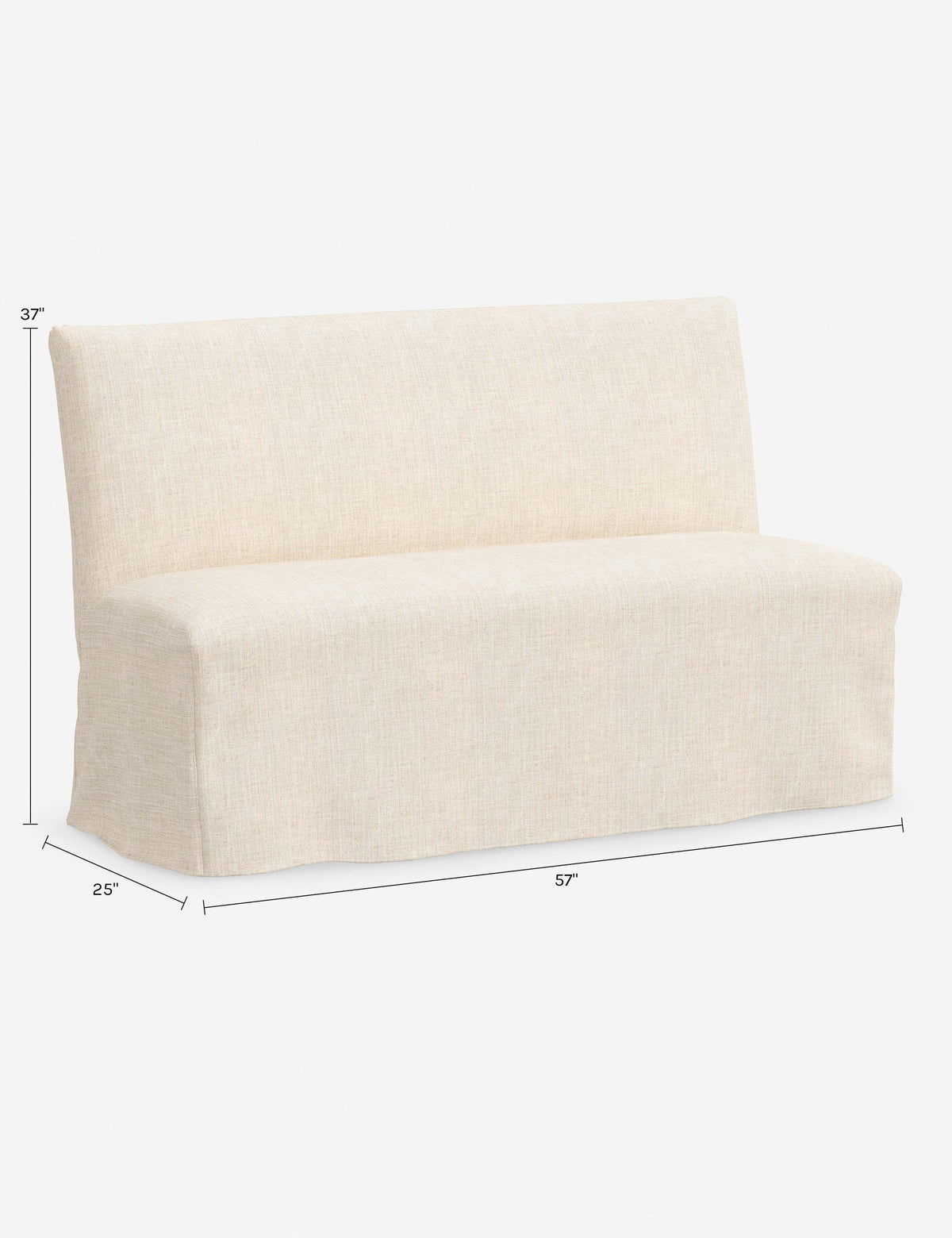 Haddan Slipcover Dining Bench