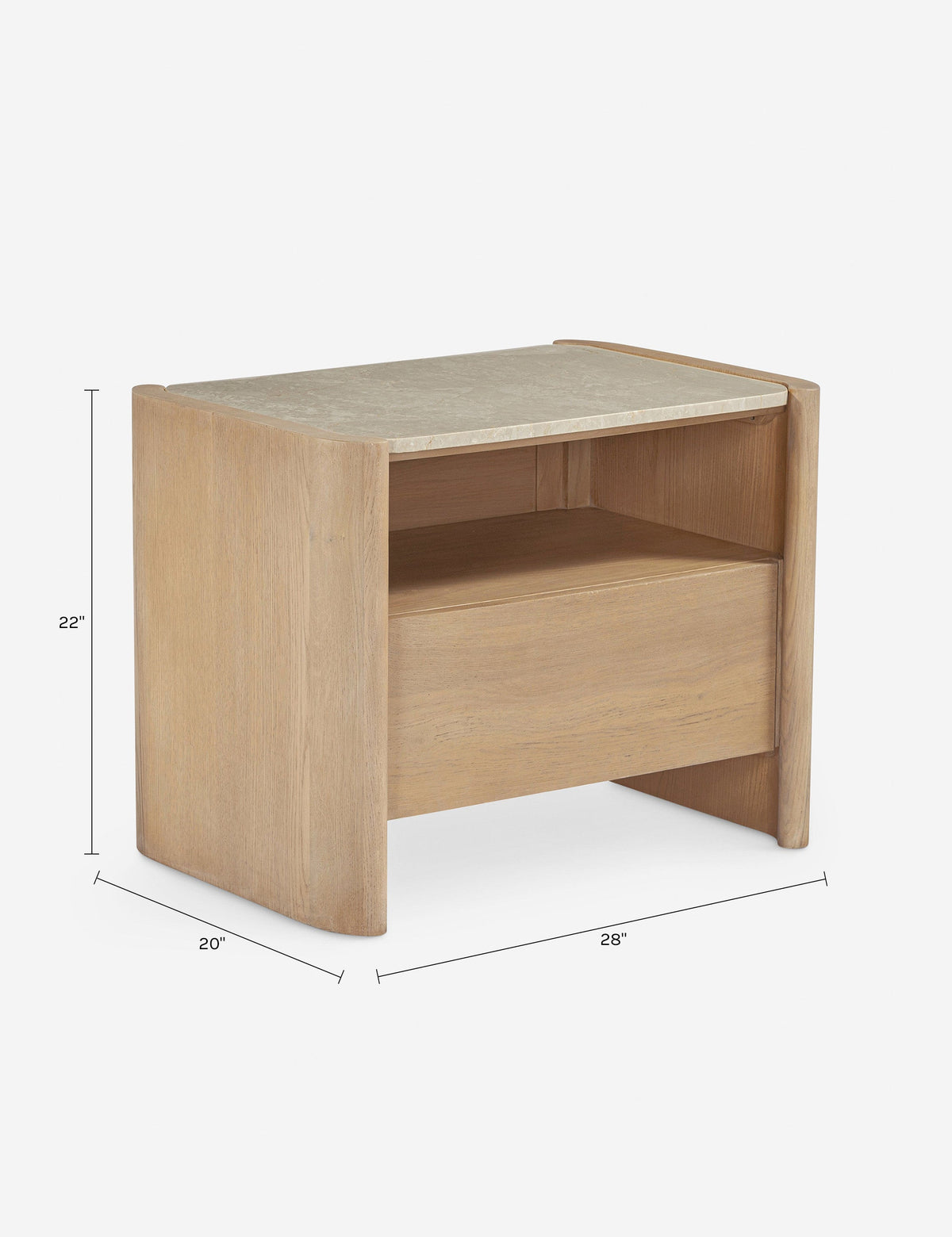 Open Box: Lindahl Nightstand, Natural