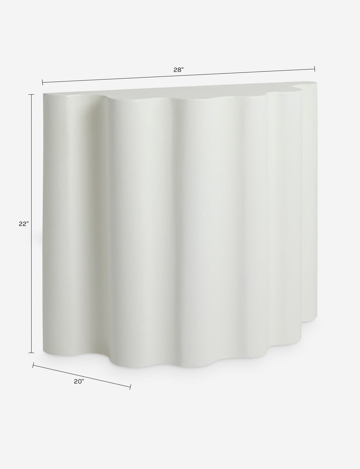 Lune Indoor / Outdoor Console Table by Lolly Lolly Ceramics