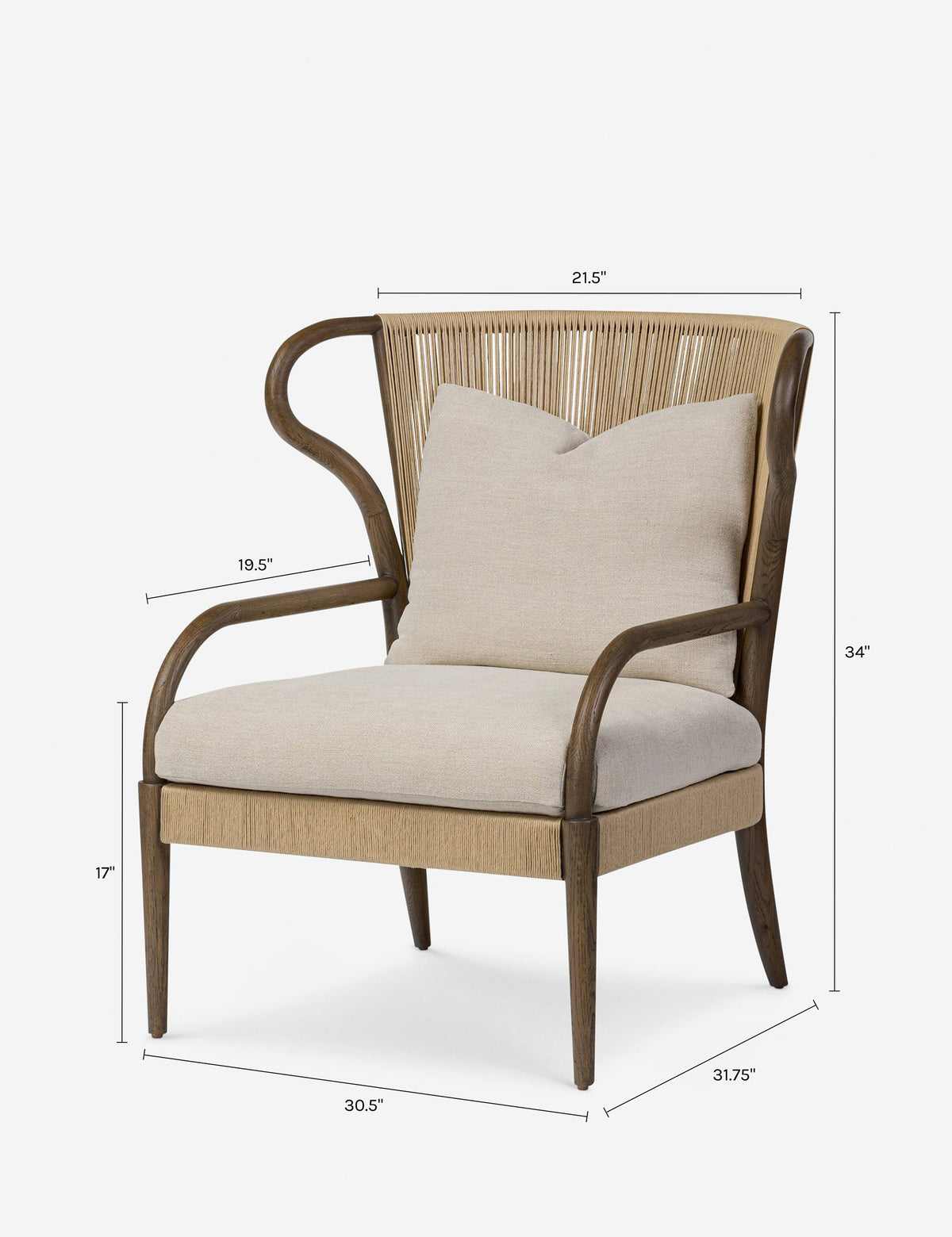 Amira Accent Chair by Amber Lewis x Four Hands