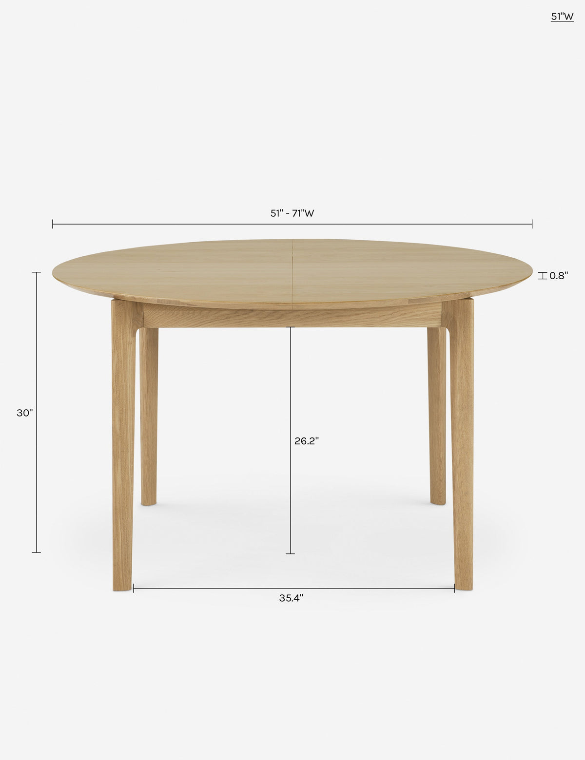 Temple Extendable Round Dining Table