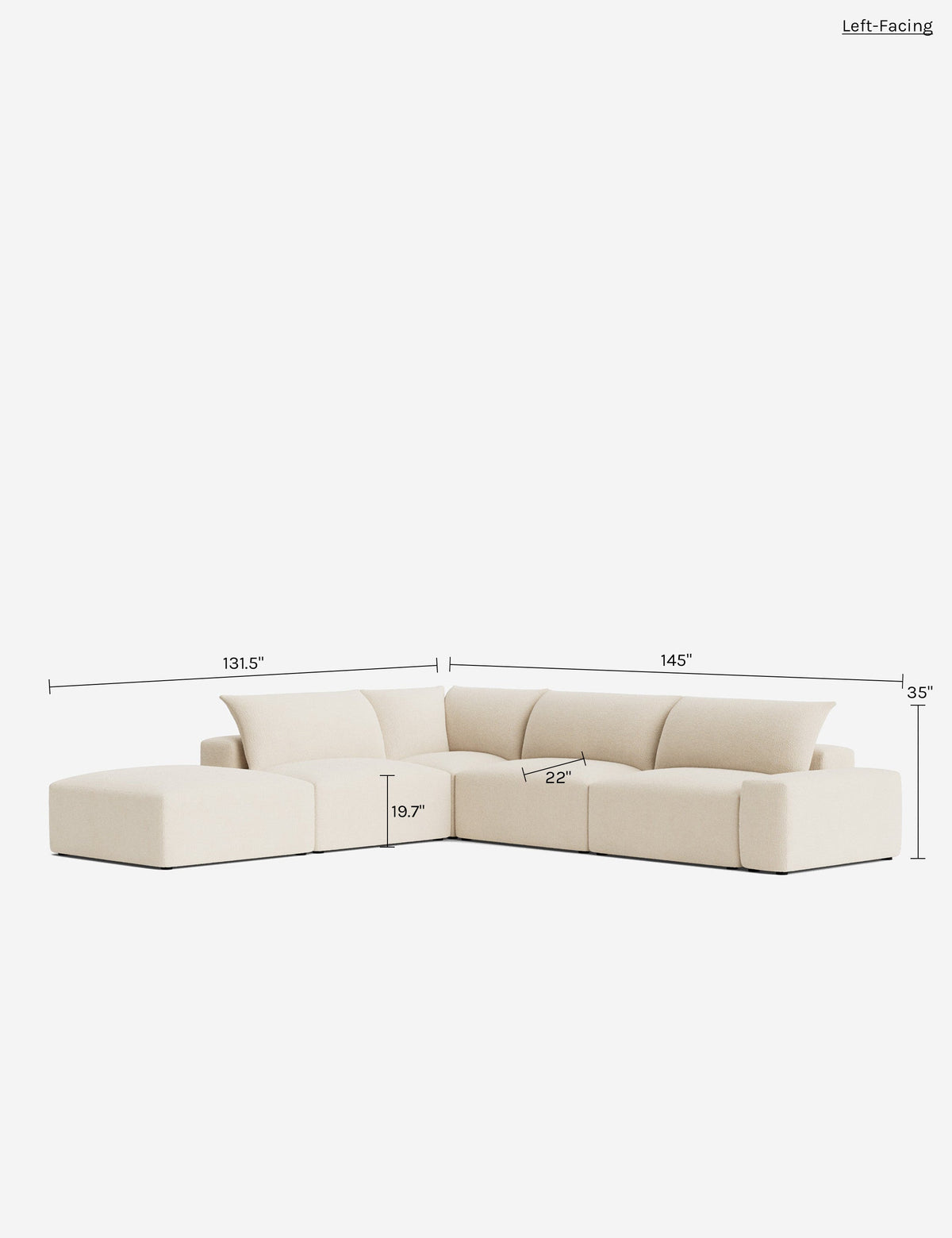 Brinley Modular Chaise Sectional Sofa