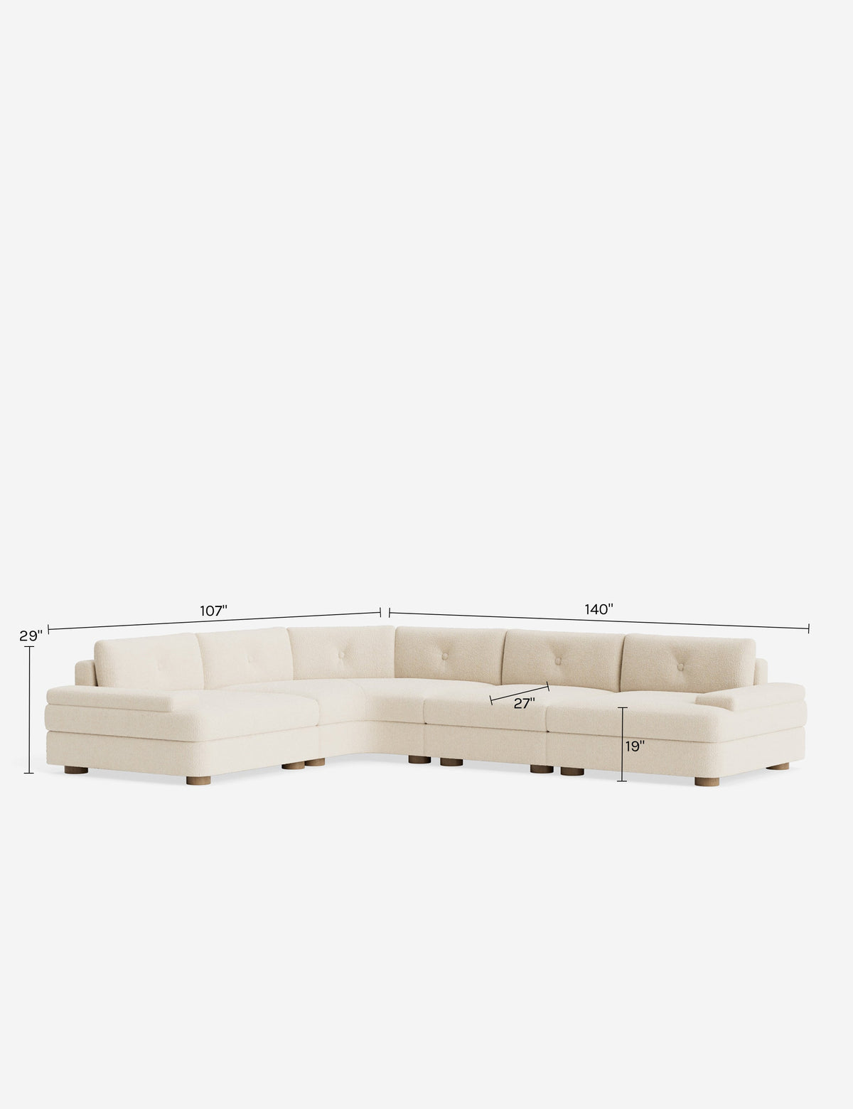 Hill Modular Chaise Sectional Sofa