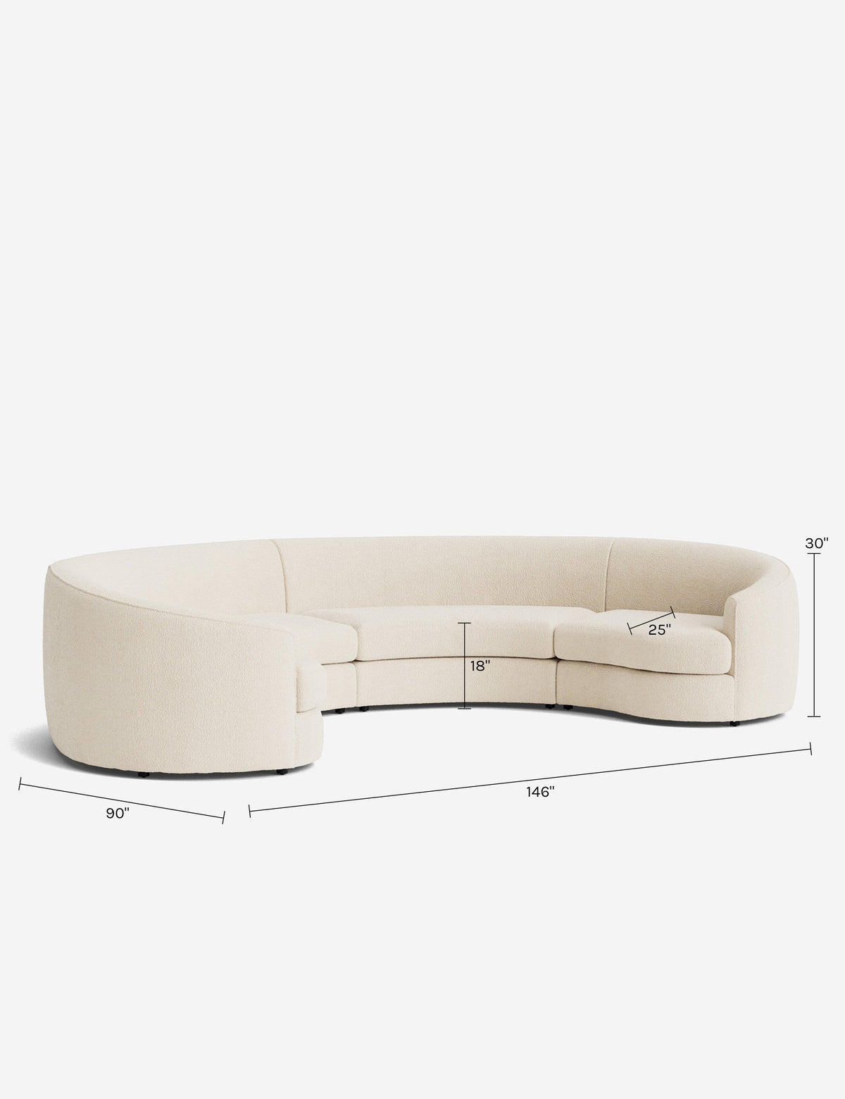 Imada Modular Curved Sectional Sofa