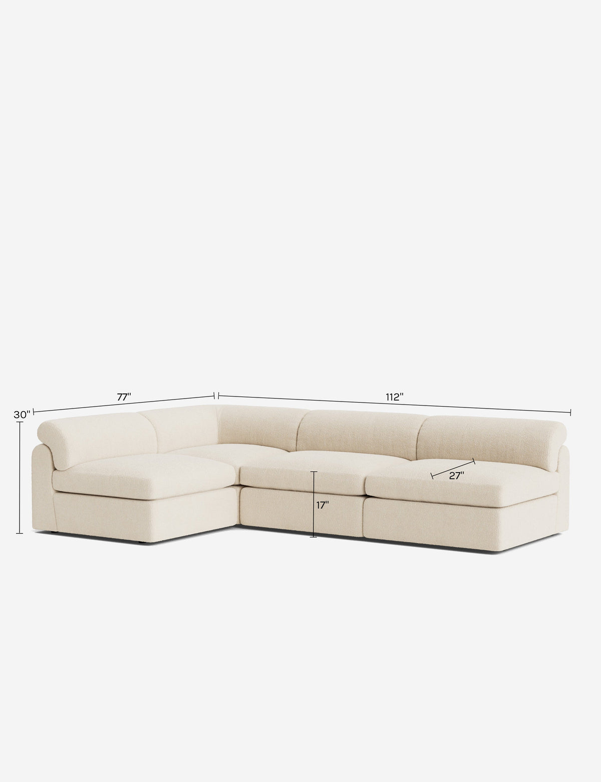 Kingaby Modular Corner Sectional Sofa