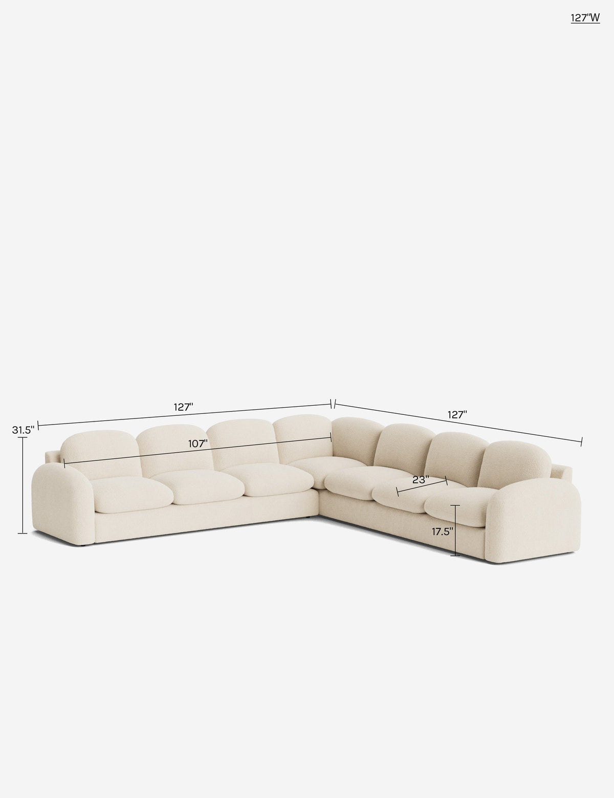 Neve Corner Sectional Sofa by Aimee Song