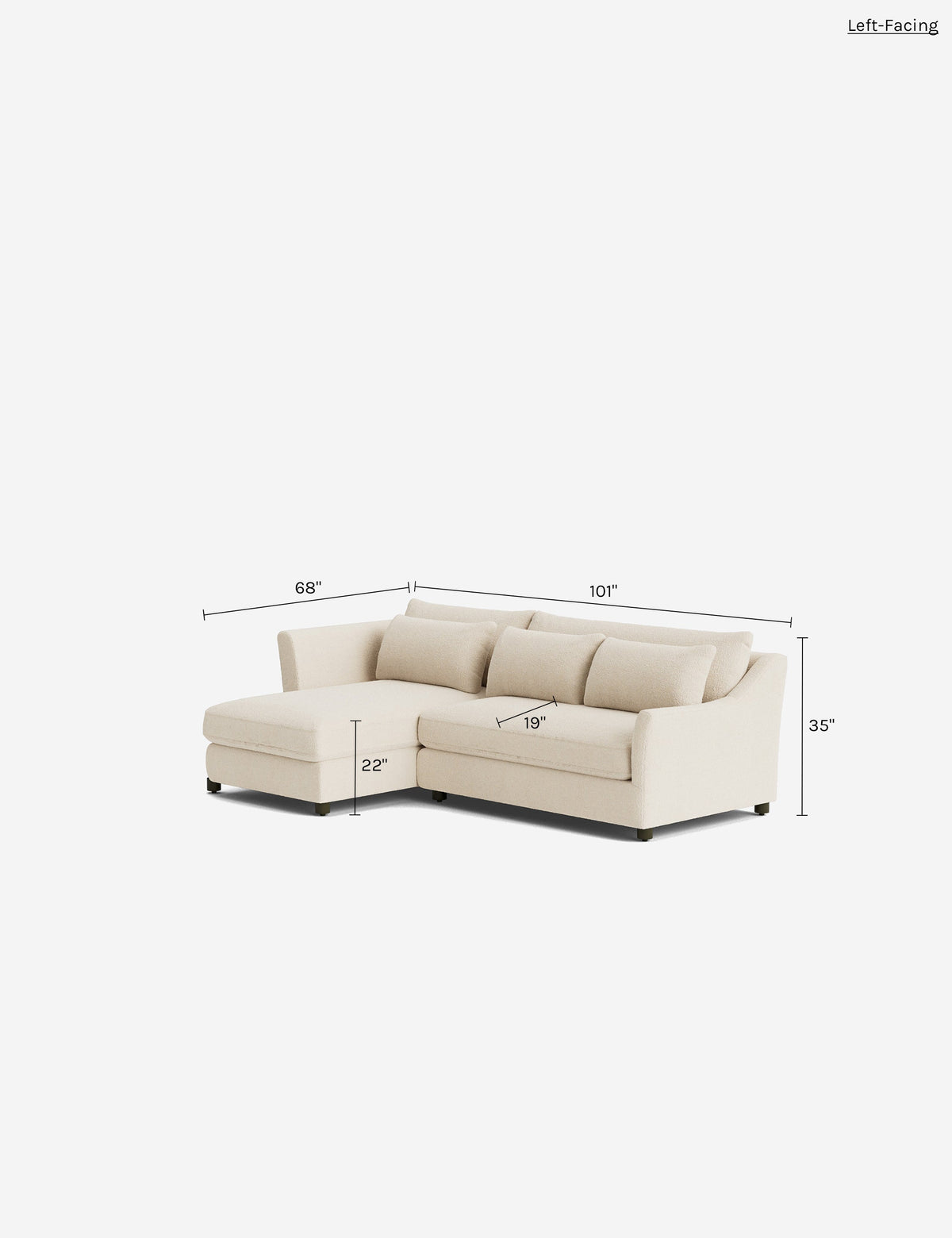 Niven Chaise Sectional Sofa