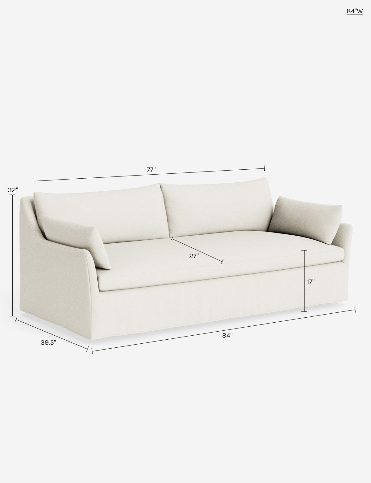 Portola Luxe Depth Slipcover Sofa