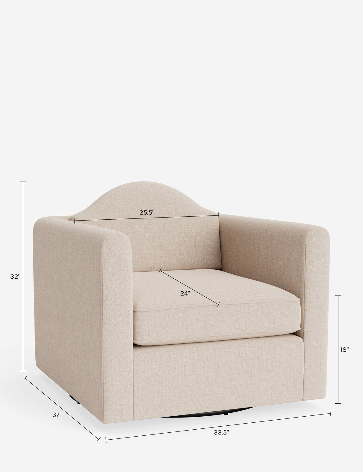 Bernadette Swivel Chair by Sarah Sherman Samuel