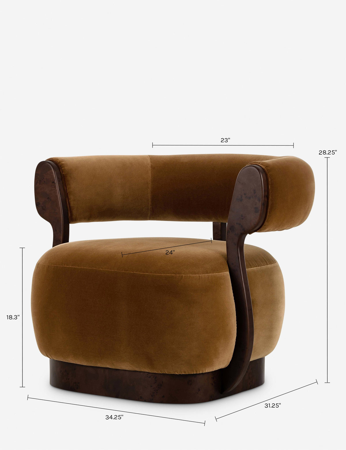 Lourdes Swivel Chair