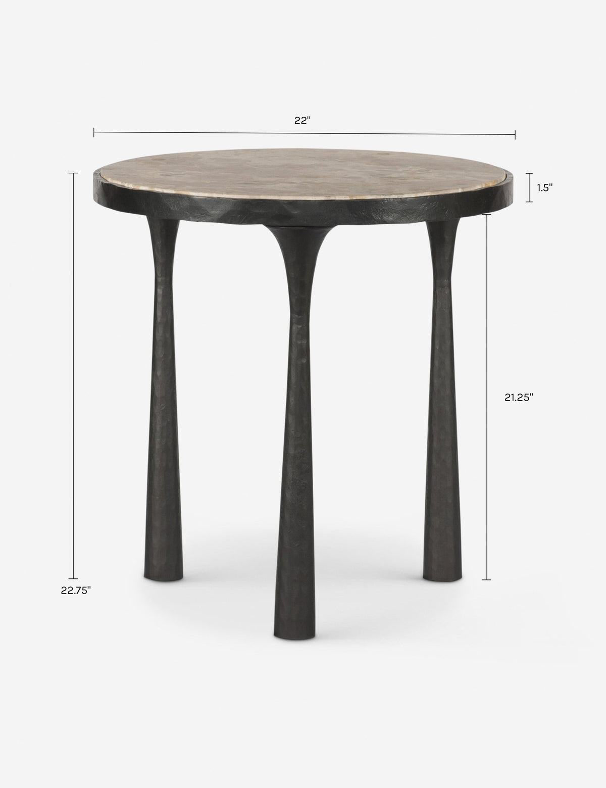 Billings Round Side Table by Amber Lewis x Four Hands