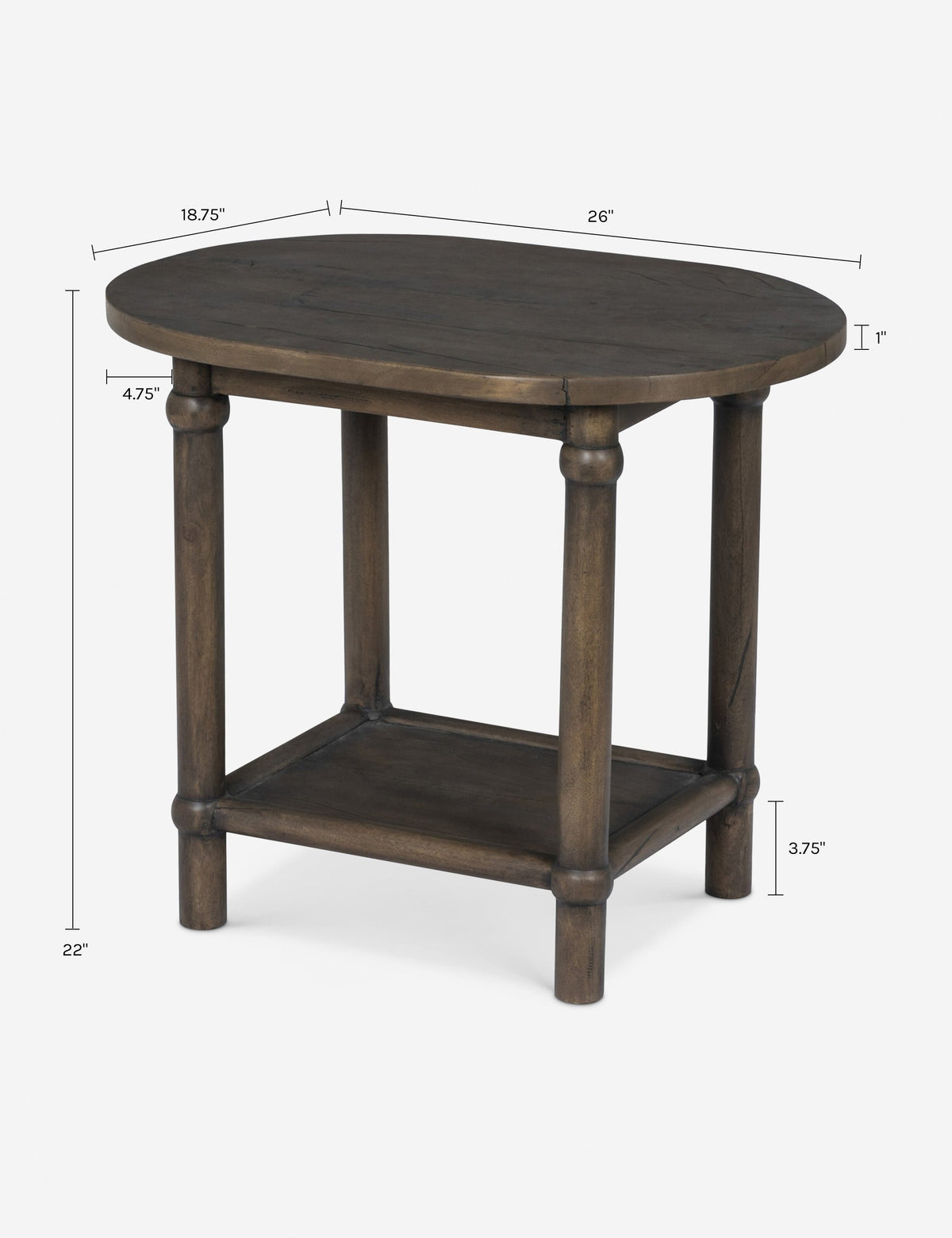 Charnes Side Table by Amber Lewis x Four Hands
