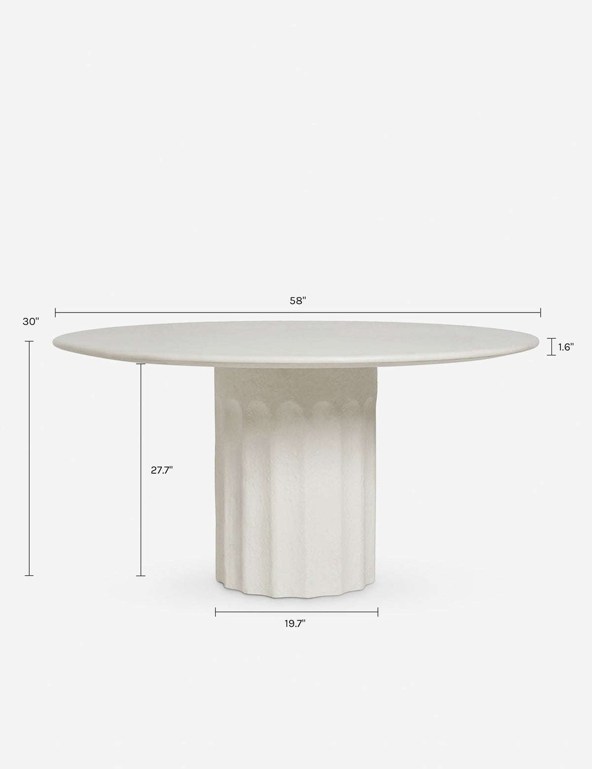 Doric Dining Table by Sarah Sherman Samuel
