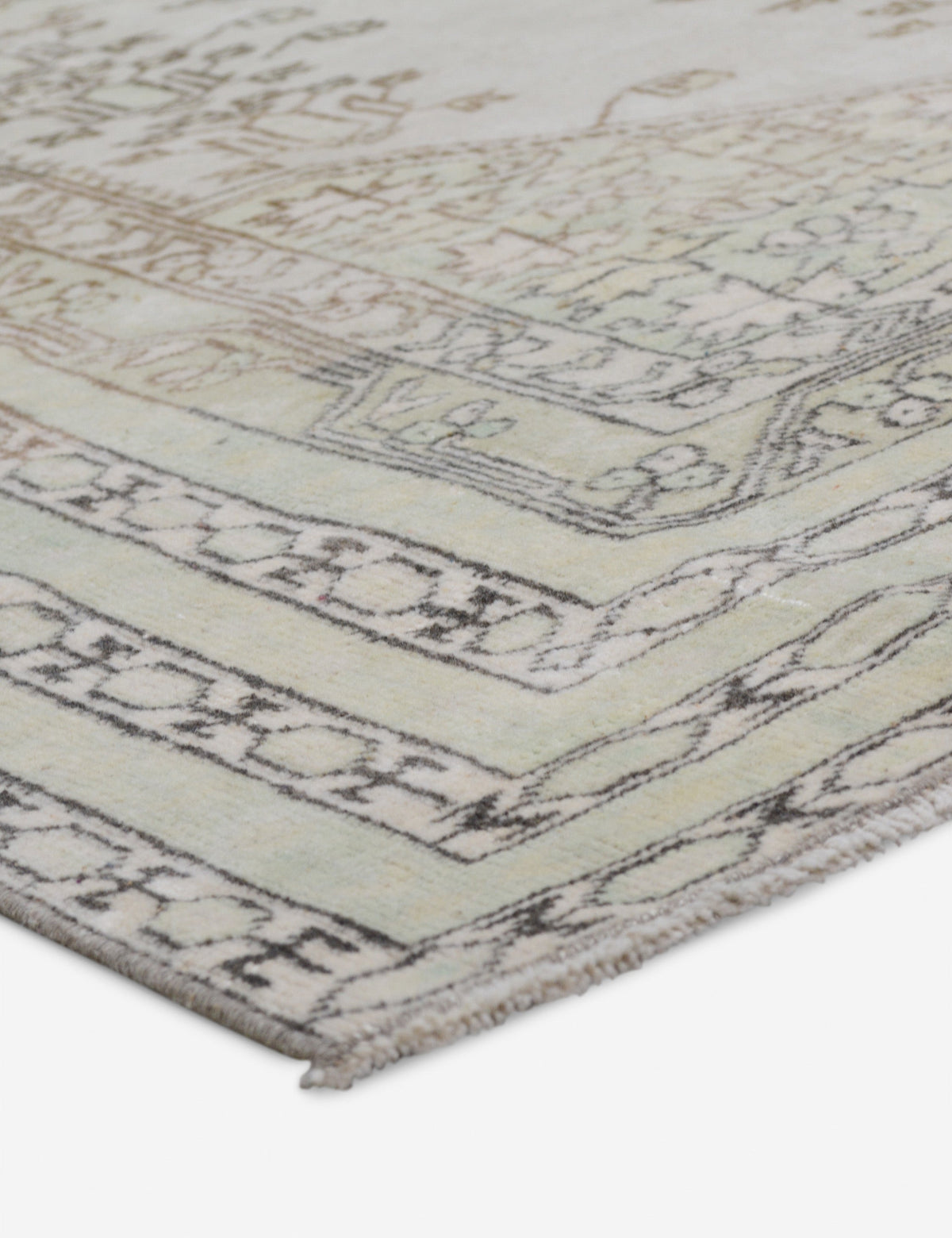 Vintage Turkish Hand-Knotted Wool Rug No. 421, 4'8" x 7'