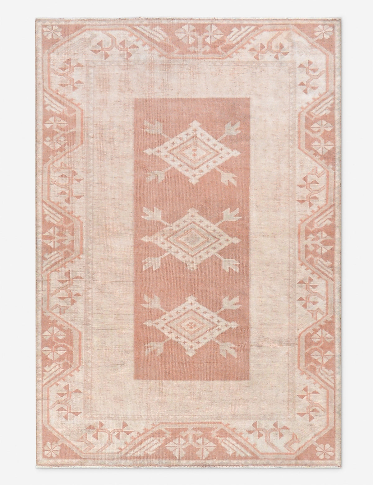 Vintage Turkish Hand-Knotted Wool Rug No. 519, 3'10" X 5' 7"