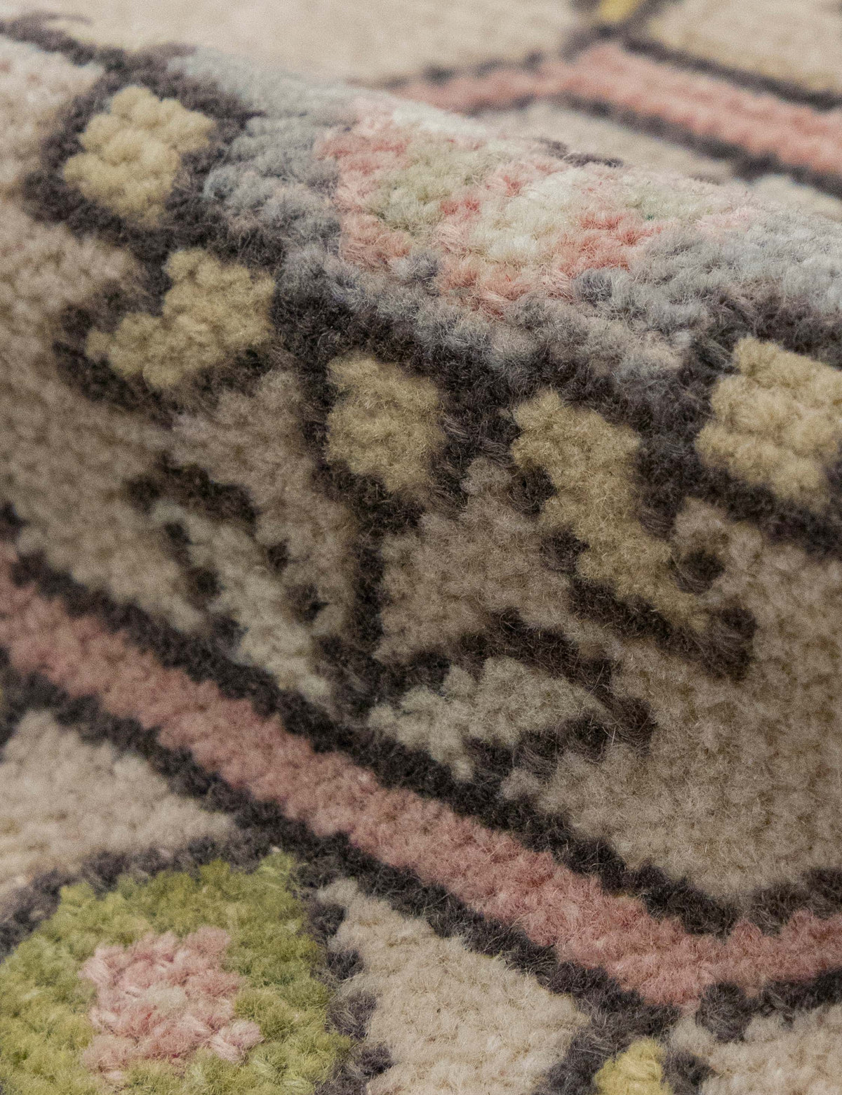 Vintage Turkish Hand-Knotted Wool Mini Rug No. 330, 1'7" x 3'1"