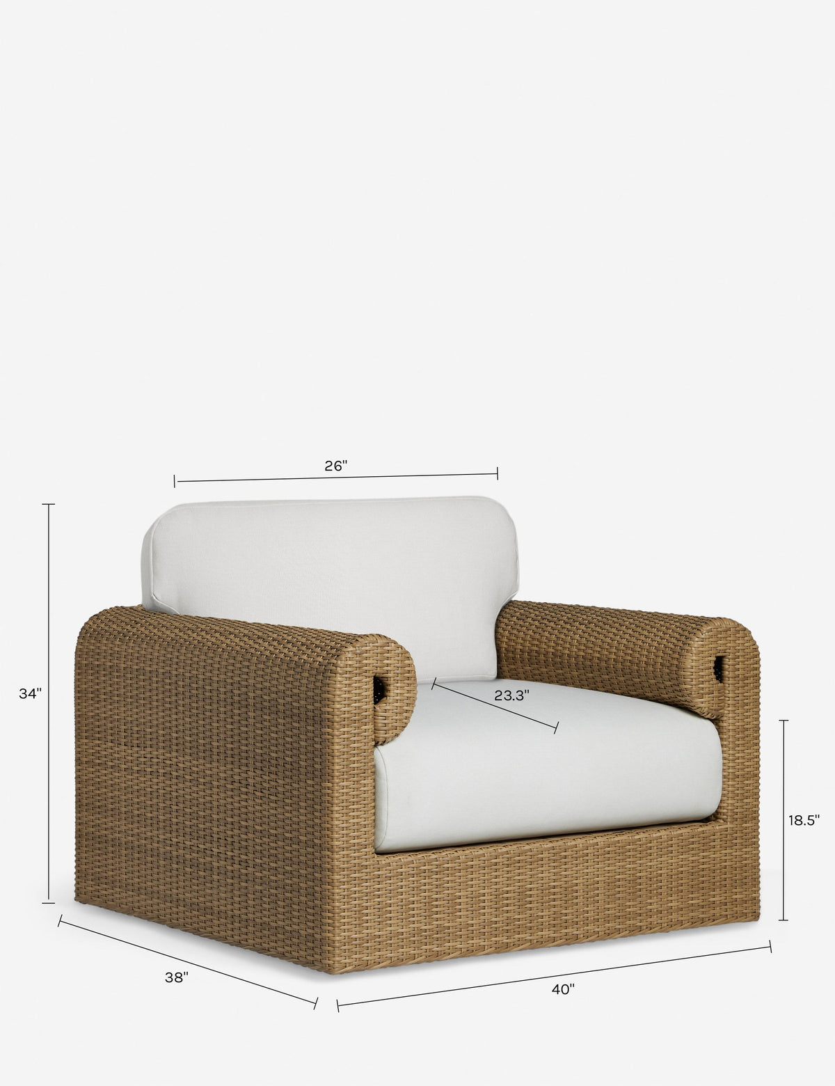 Balla Outdoor Swivel Accent Chair