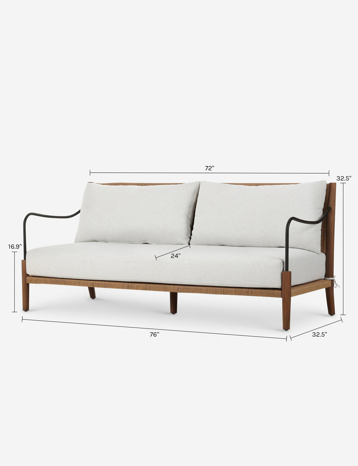 Andover Outdoor Sofa by Amber Lewis x Four Hands