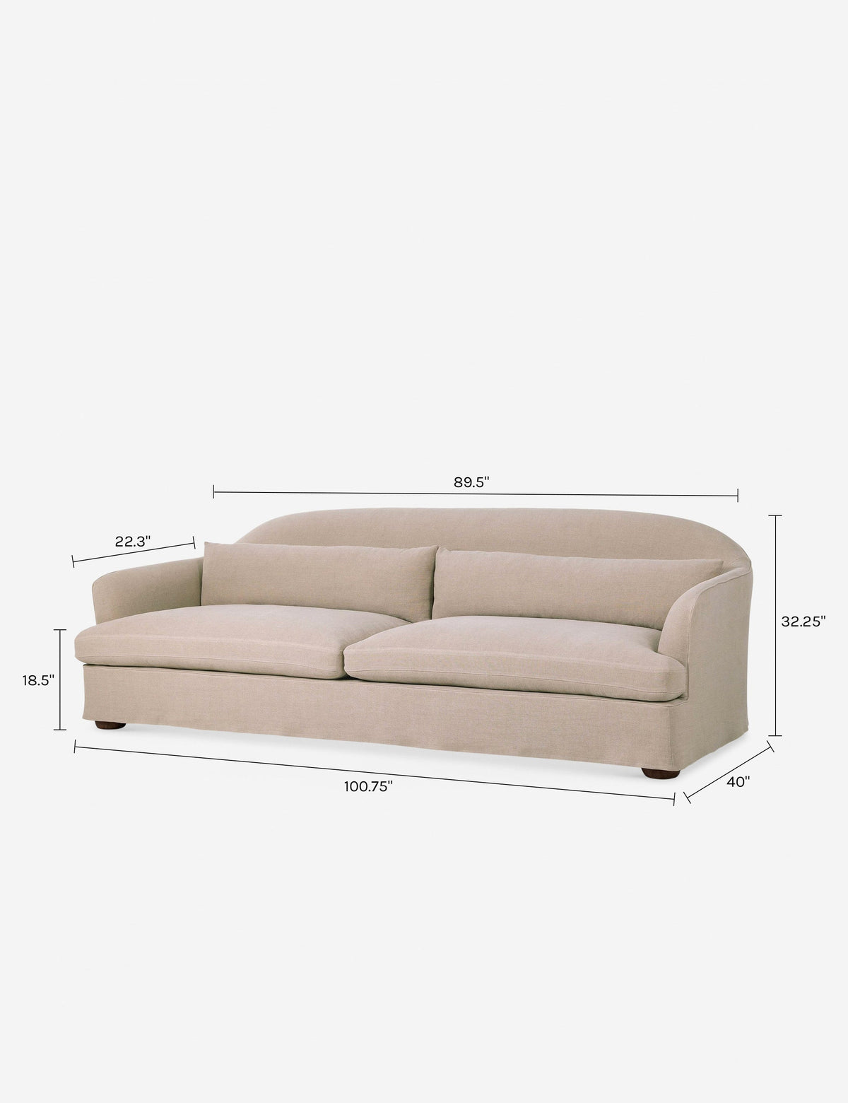 Karissa Slipcover Sofa by Amber Lewis x Four Hands