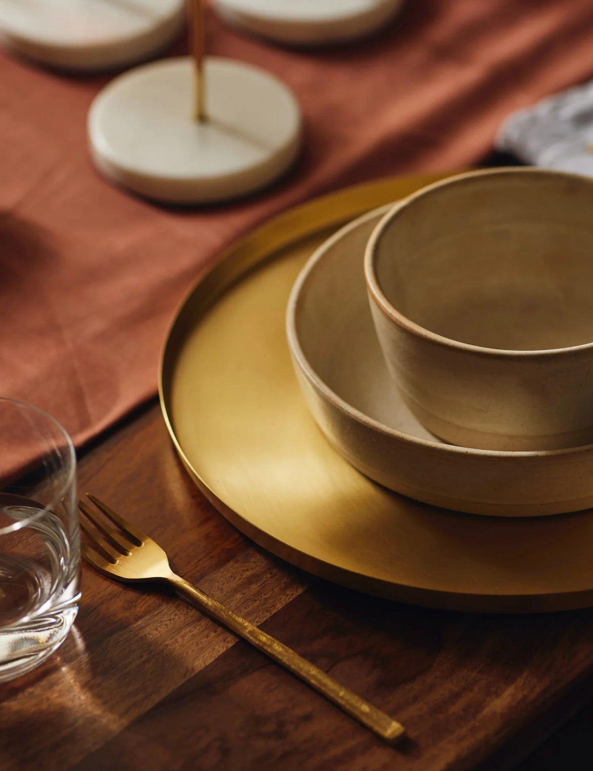 Heirloom Brass Serving Plate by Fleck