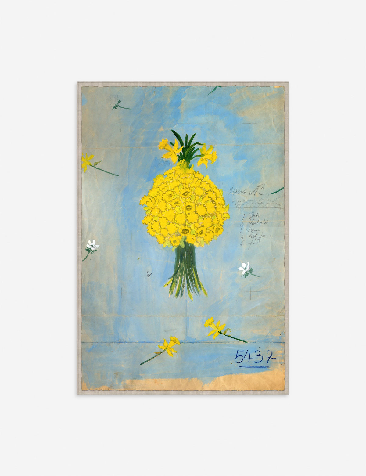 Bouquette de Jonquilles Print by Paule Marrot