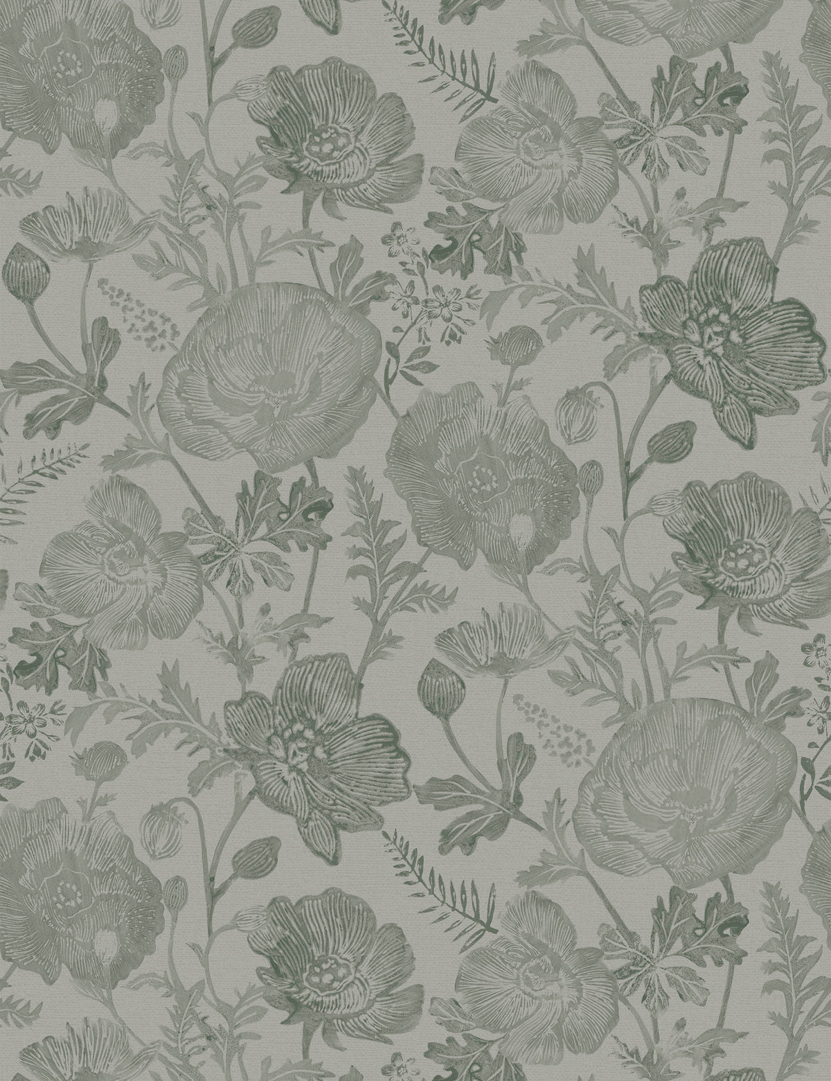 Poppies Textured Peel + Stick Wallpaper by Pure Salt