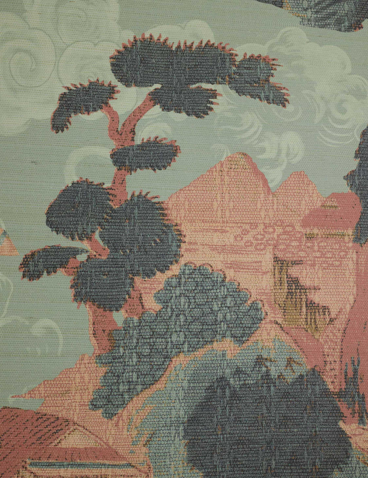 Scenic Landscape Grasscloth Wallpaper by Aimee Song