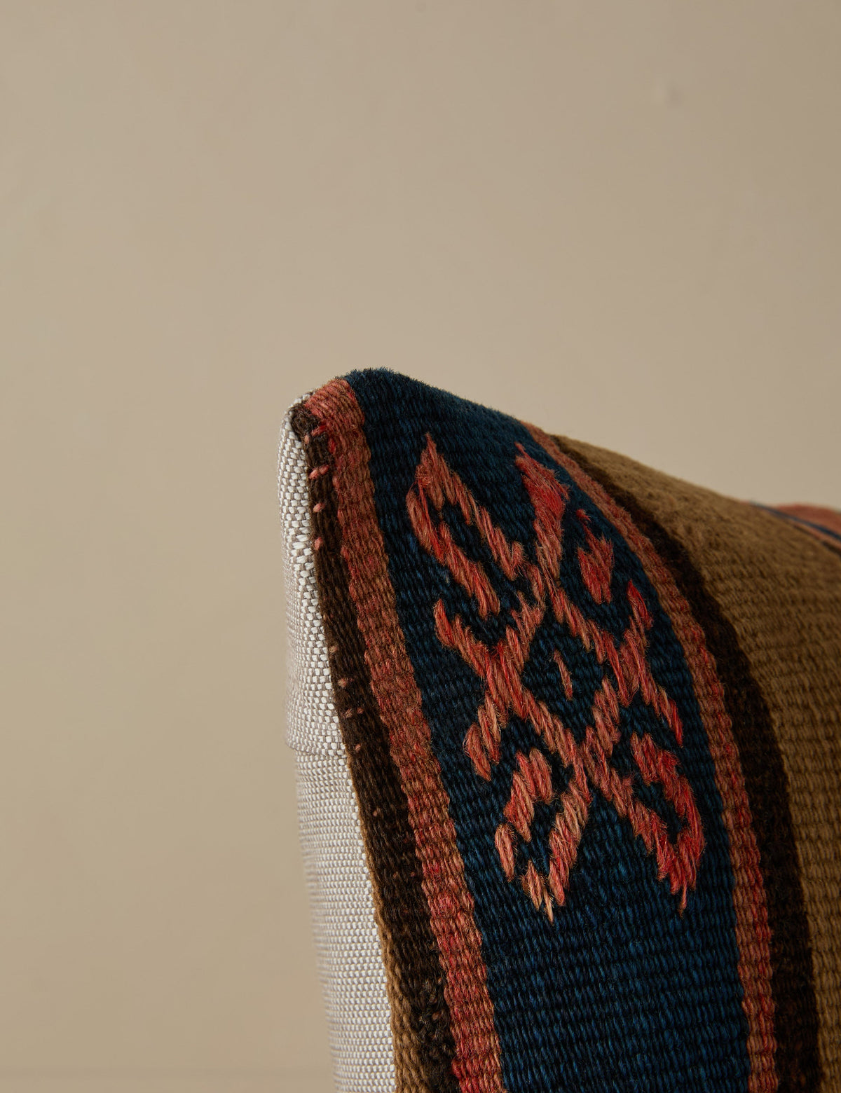 Vintage Lumbar Pillow No. 265, 12" x 20"