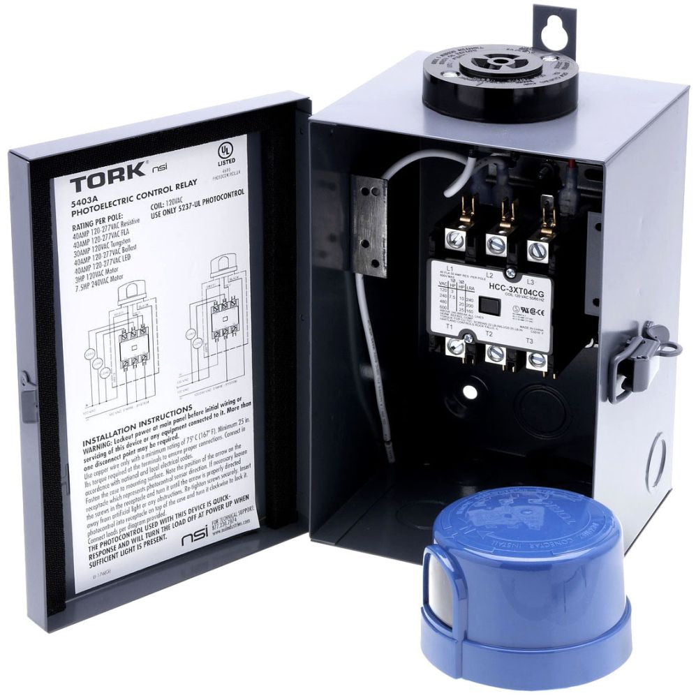 120V DPST 40A PHOTOCONTROL CONTACTOR