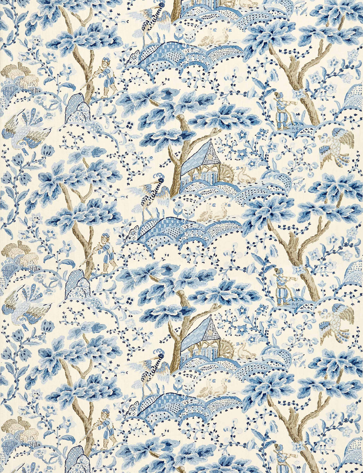 Kelmescott Linen Fabric by Scalamandre