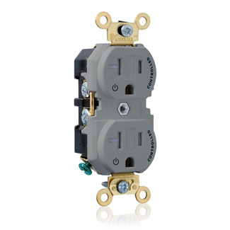 20 Amp Single Receptacle/Outlet, Industrial Grade, Tamper-Resistant, Self-Grounding