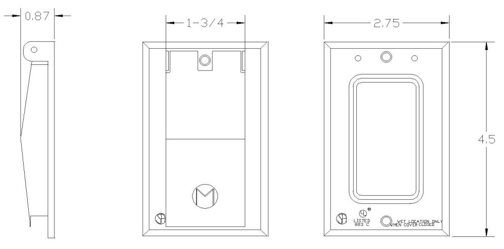 30554, Weatherproof Device Box Cover