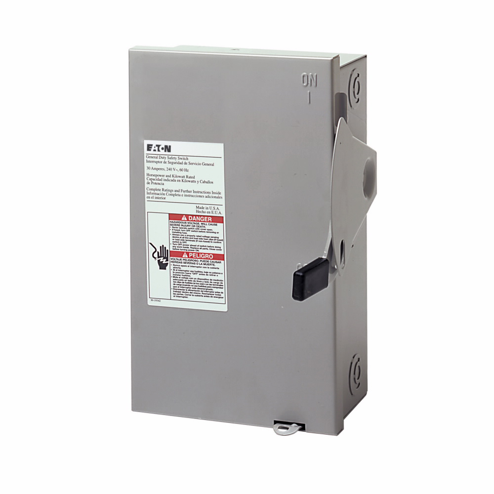 30A 3P Gd Fusible Safety Switch WNeut 240V