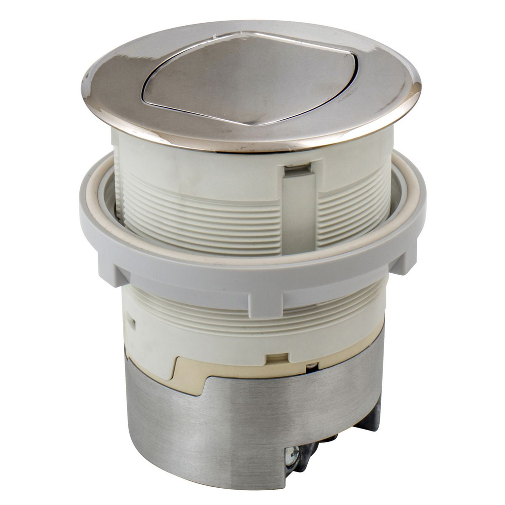 15A Kitchen Counter Receptacle, Surface Mount, Nickel